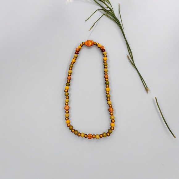 28’ inch wood bead necklace - Picture 2 of 3